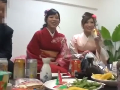 成人式後の飲み会で盛り上がって乱交パコ開始→うっかり生生発射