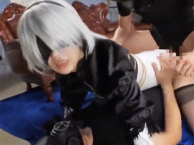 「いっぱいしぇいしくだしゃい‥」2穴中出しFUCKでアへるエロコスプレイヤー