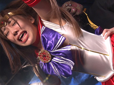 悪の肉棒に完全支配される童顔戦士！屈辱の失禁イキで果てる