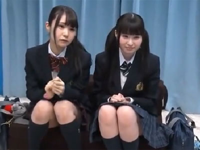 幼顔なのにしっかり爆乳の美少女JKコンビを禁断の乱交ガチハメ
